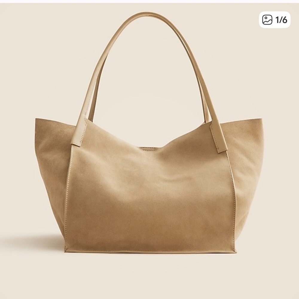 J. Crew Tan Suede Tote Bag